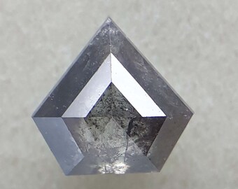 0.81 Ct, Natural Loose Diamond, Geometric Shape Diamond, Salt and Papper Diamond, Rustic Diamond,Best Price Ring Diamond   6.35M×3.24M×6.16M
