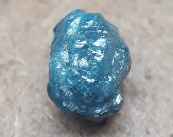 1.05 CT Natural Blue Rough Diamond| Uncut Blue ColoR Diamond| Sky Blue Uncut Rough Diamond| Blue Gemstone 6.72M×4.69M×4.94M