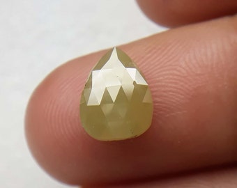 1.67 CT Natural Huge Collection Pear Shape Diamond Light Yellow Color Pear Diamond Rose Cut Diamond Brilliant Cut Diamond 8.85×2.73×6.81 MM