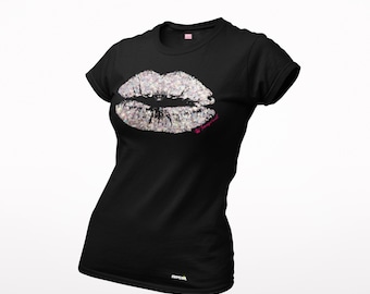 Immperial Wear Silver Lips Female T shirt