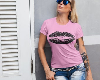 Immperial Wear Silver Lips Female T shirt