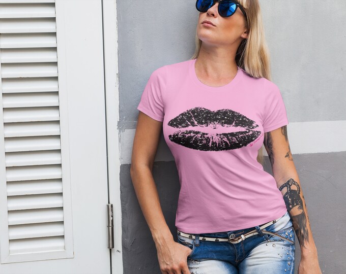 Immperial Wear Silver Lips Female T shirt