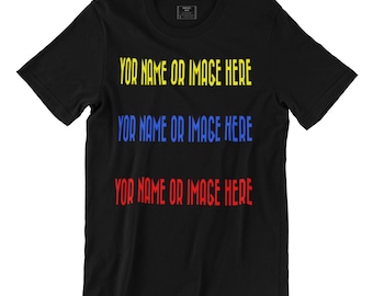 Unisex Cotton T-Shirt ,Name, Phrase & Number Customization
