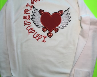 Love Angel Light weight crewneck sweatshirt