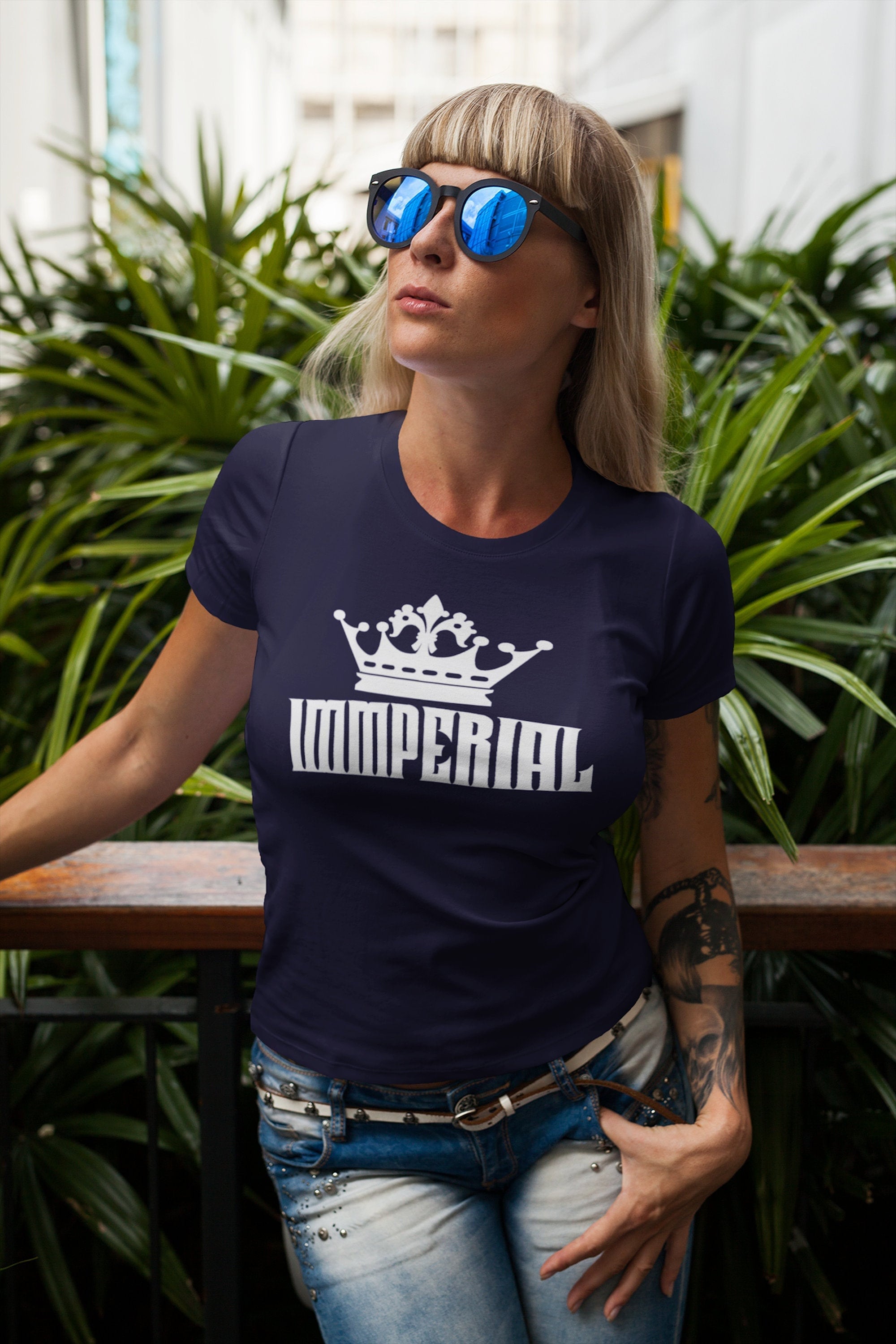 Immperial Queen Crown Solid Color T shirt