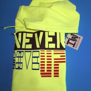 Immperial Wear Never Give up Graphics DesignerPullover Hoodie