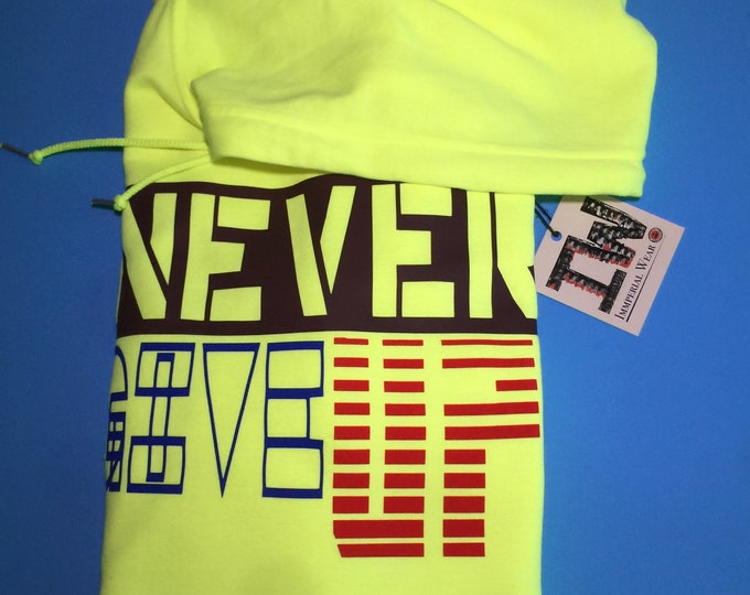 Immperial Wear Never Give up Graphics DesignerPullover Hoodie