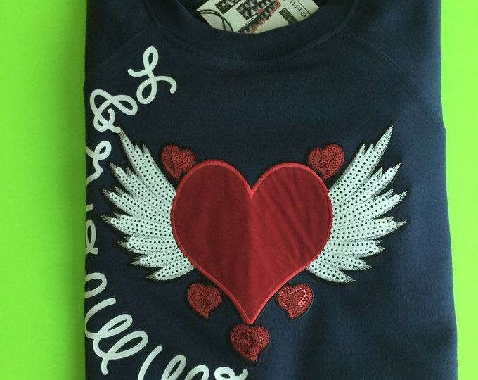 Love Angel Light weight crewneck sweatshirt