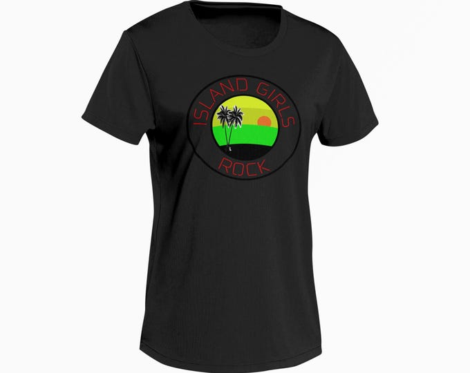 Island Girls Rock Crew Neck & V-neck T-shirt