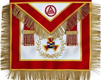 Royal Arch Masons Past High Priest Round Red Masonic Auto Emblem 3 Diameter