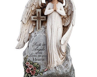 Angel Sympathy Stone, Angel memorial stone, Loss of father, Loss of mother,  Rainbow bridge, Memorial jewelry, In loving memory,In memory of