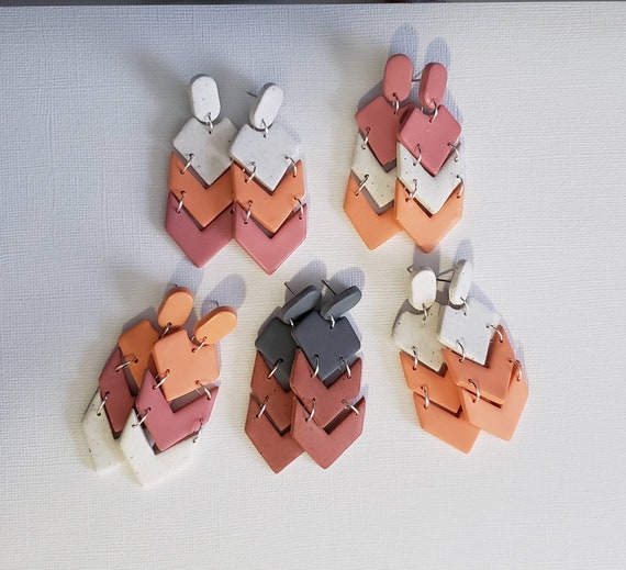 Handmade Polymer Clay Earrings Cleo Holiday Collection