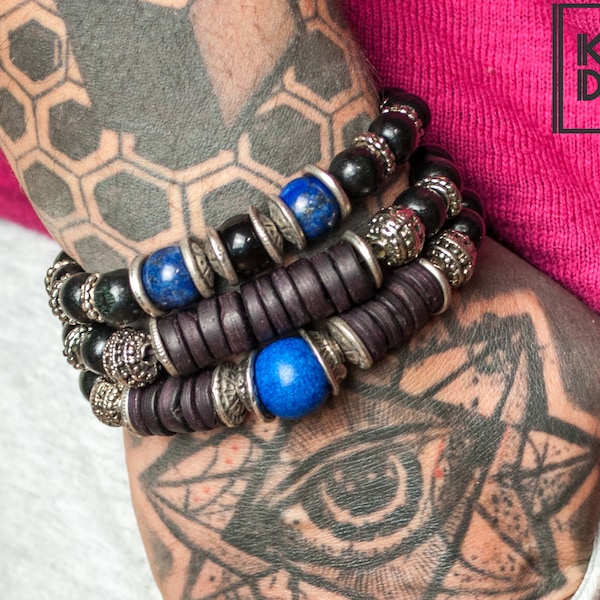 Mens Tribal Bracelet Etsy UK