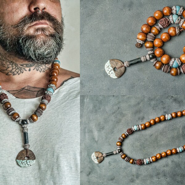 Mens Casual Necklace Etsy