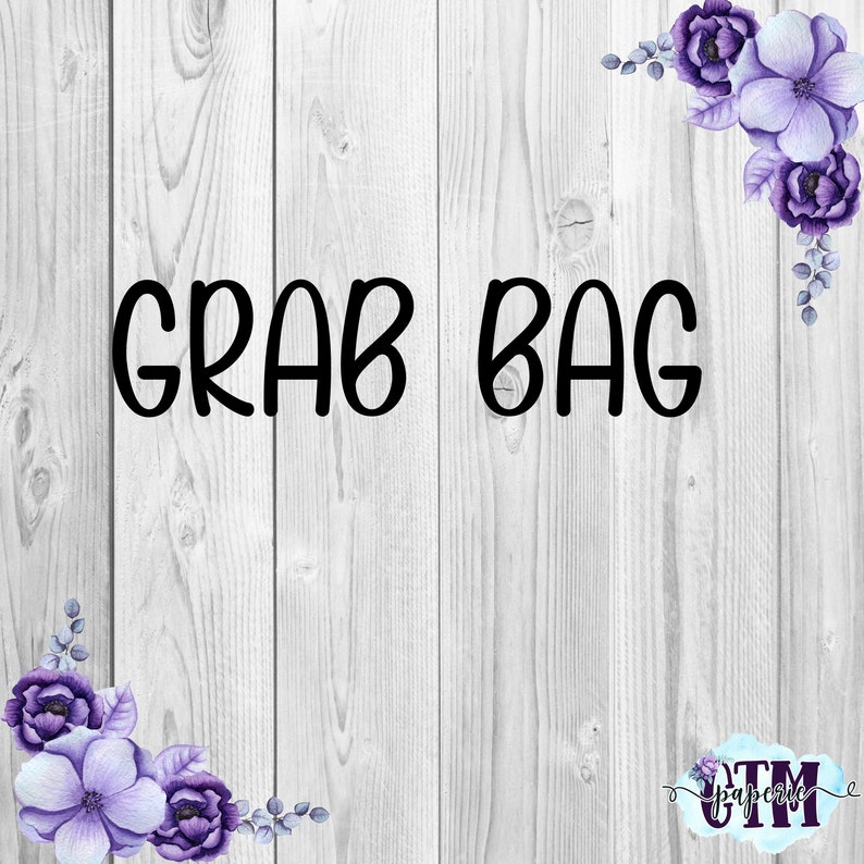 Uncut Sticker Sheet Grab Bags Mystery Grab Bags Planner Etsy