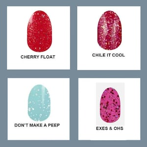Color Street RETIRED GLITTER Nail Strips * 100% Real Nail Polish * Made In The USA * Free shipping on 40.00 orders