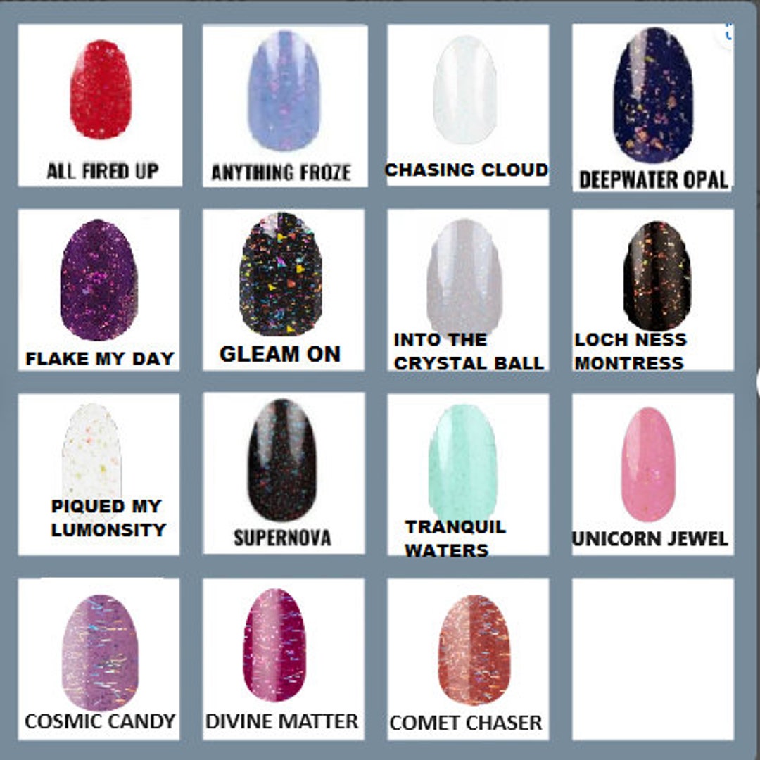 Color Street PRISM FX & Holographic Tinsel Glitter Nail Strips 100