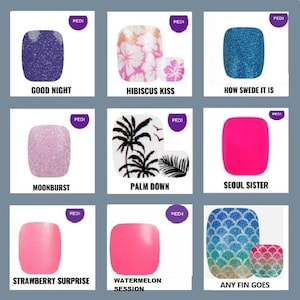 Color Street RETIRED Pedicure Nail Strips * 100% Real Nail Polish * Made In The USA. Free shipping on 40.00 orders