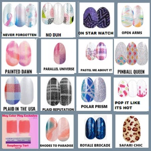 Color Street  RETIRED Nail Designs* 100% Real Nail Polish * Made In The USA * Free shipping on 40.00 orders