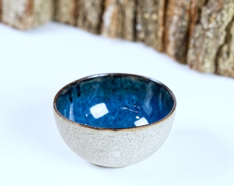 Matcha Bowl Blue / ceramic mug / home decor / little bowl - 2 pcs set