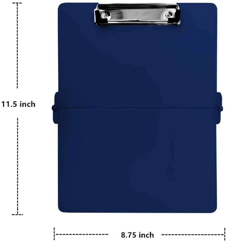 NAVY BLUE Personalized Foldable Solid Clipboard Healthcare Nurse Physicians Graduation Nurse Gift Pocket Clip Board