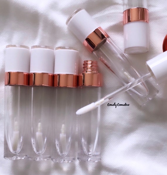 Source DIY logo keychain lip gloss tube empty lipgloss tubes mini gold lip  gloss containers clear plastic tube for cosmetic packaging on m.