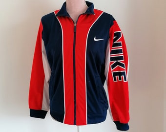 Vintage Nike tracksuit jacket / track jacket zip up sweatshirt