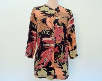 Vintage women's button up shirt 80S