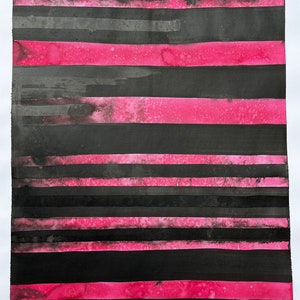 original abstract painting on paper, modern decoration to frame under glass
