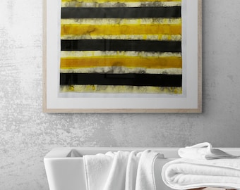 abstract painting on paper, modern art, monotype