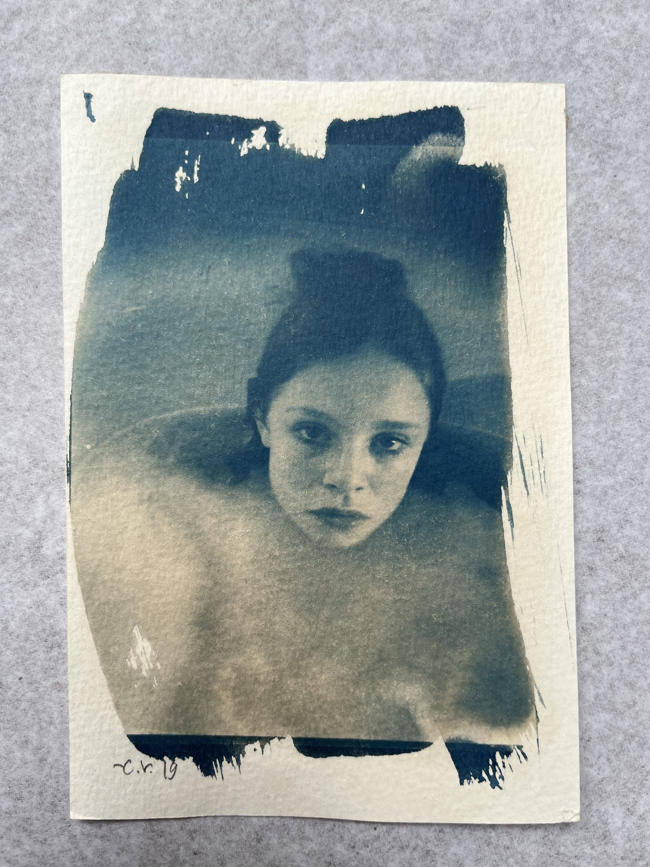 Portrait Cyanotype