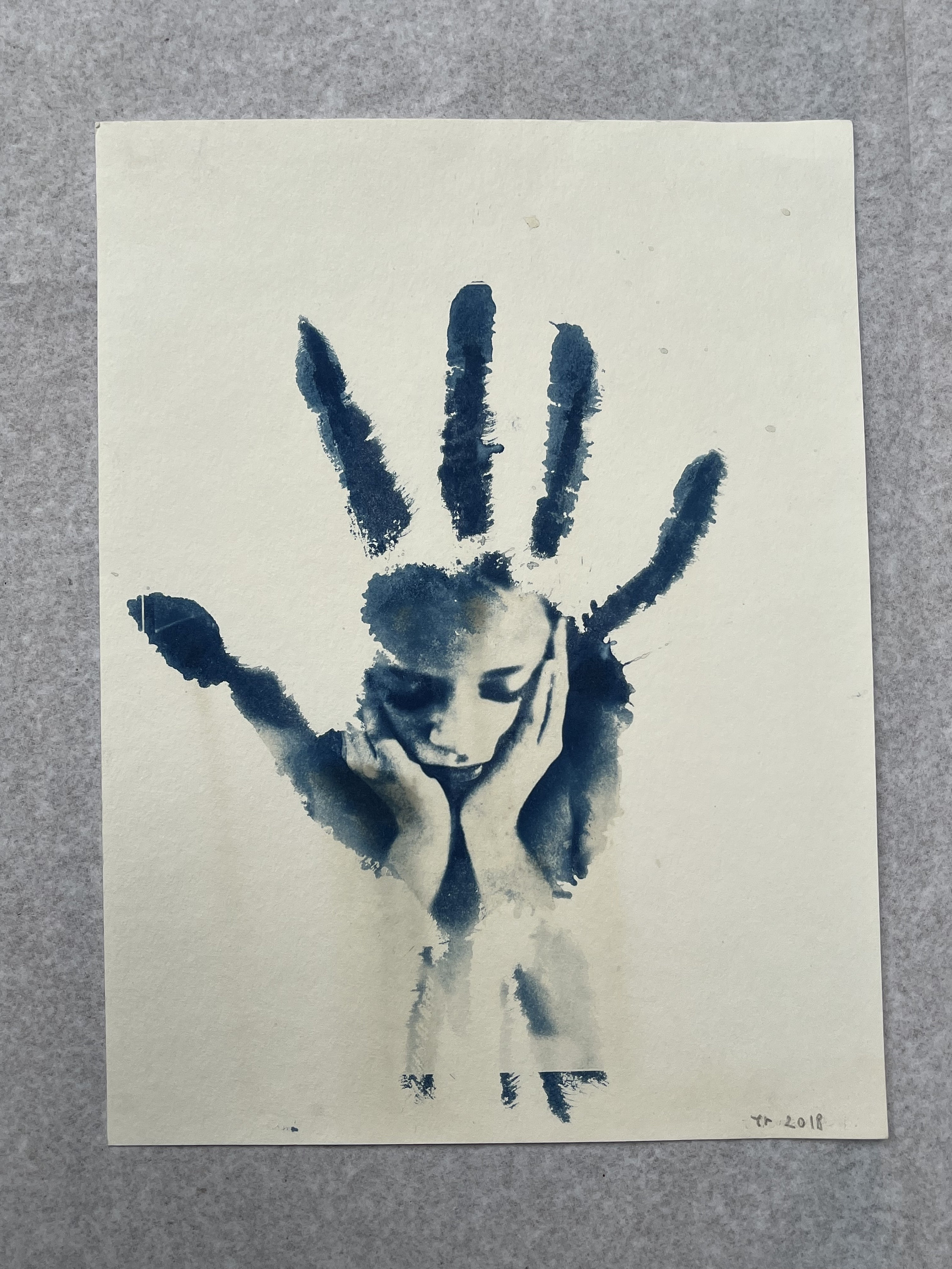 Portrait Cyanotype