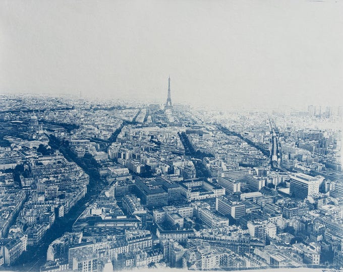 Paris - original cyanotype print - limited edition