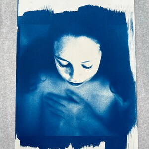 Cyanotype portrait