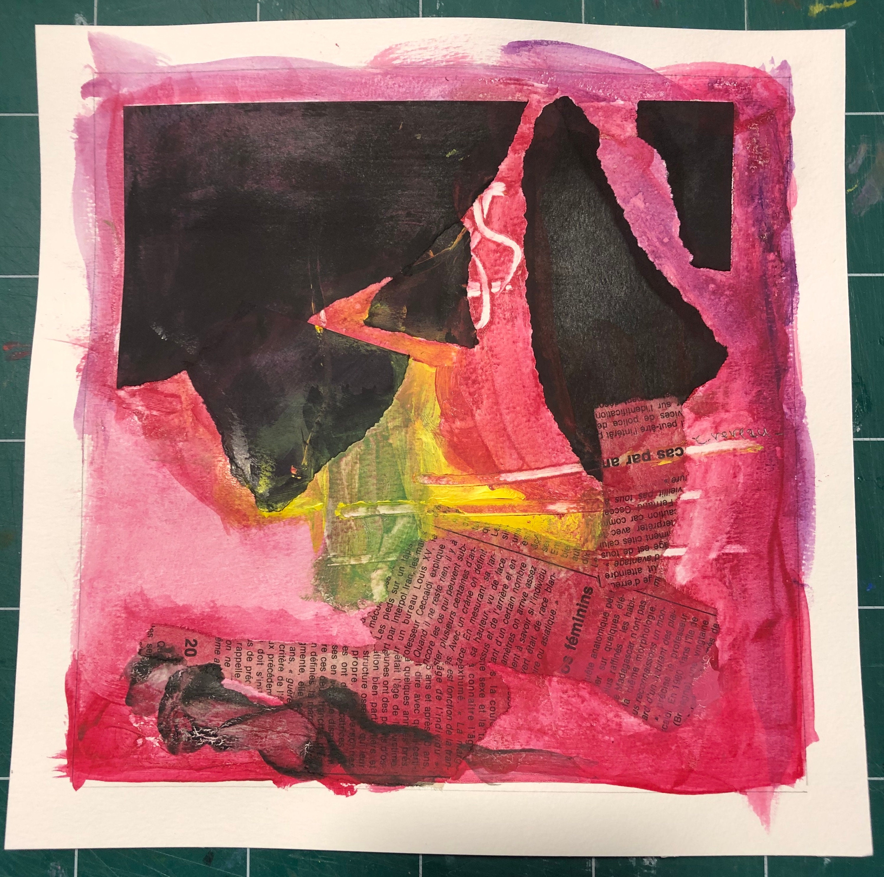 Peinture Acrylique sur Papier Aquarelle