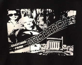 T-shirt John Waters en Edith Massey: roze flamingo's / Pope of Trash / Female Trouble / Baltimore / Egg Lady / Divine / Punk / Hairspray /