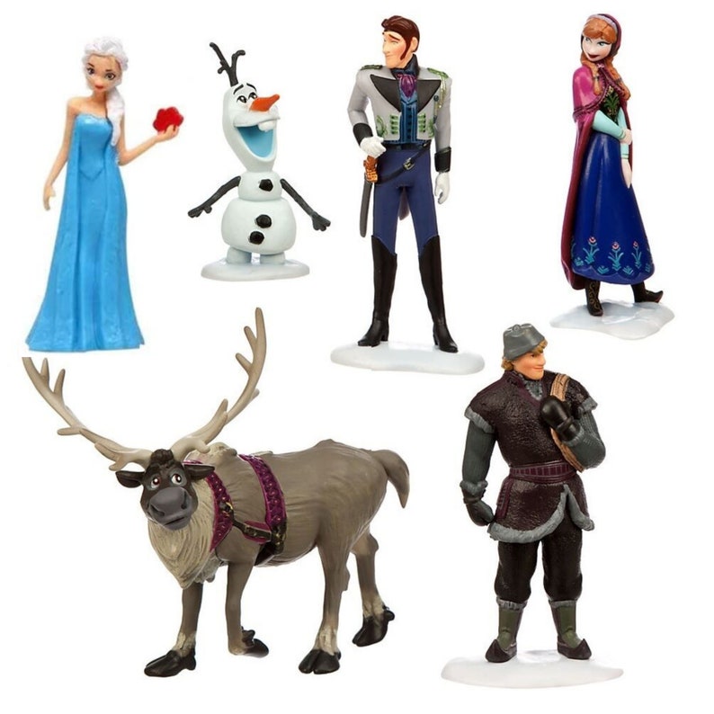 frozen figures set for cake