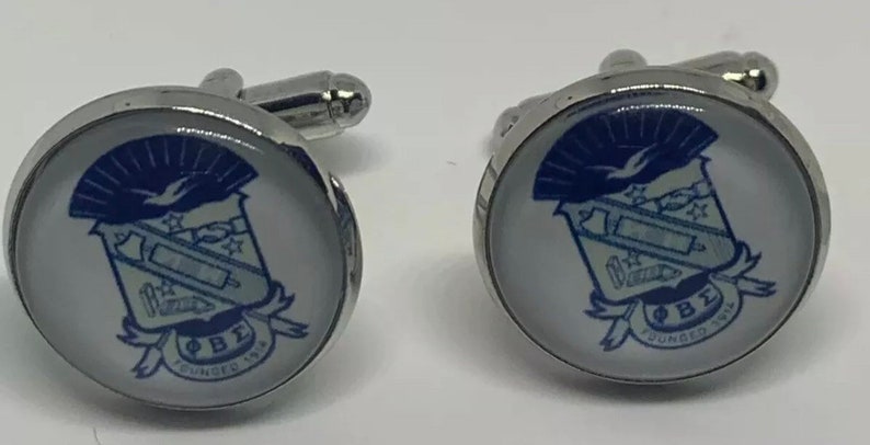 2 Variations Shield Cuff Links For Phi Beta Sigma