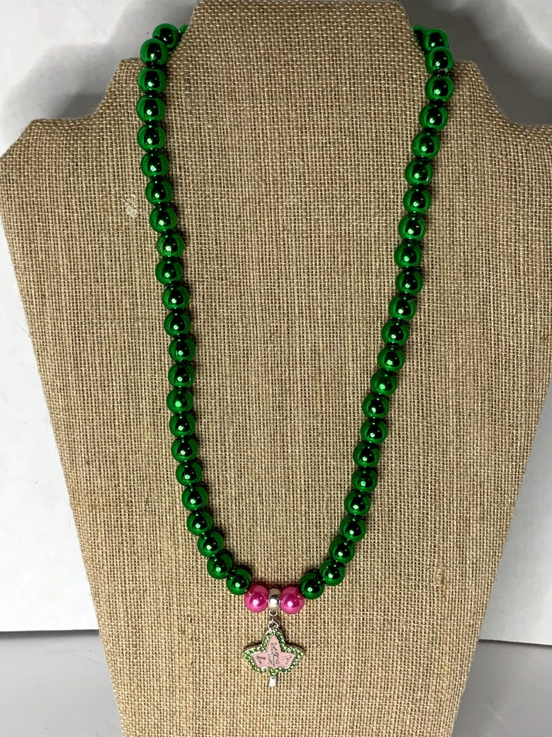 Ivy Leaf Necklace for Alpha Kappa Alpha for AKA