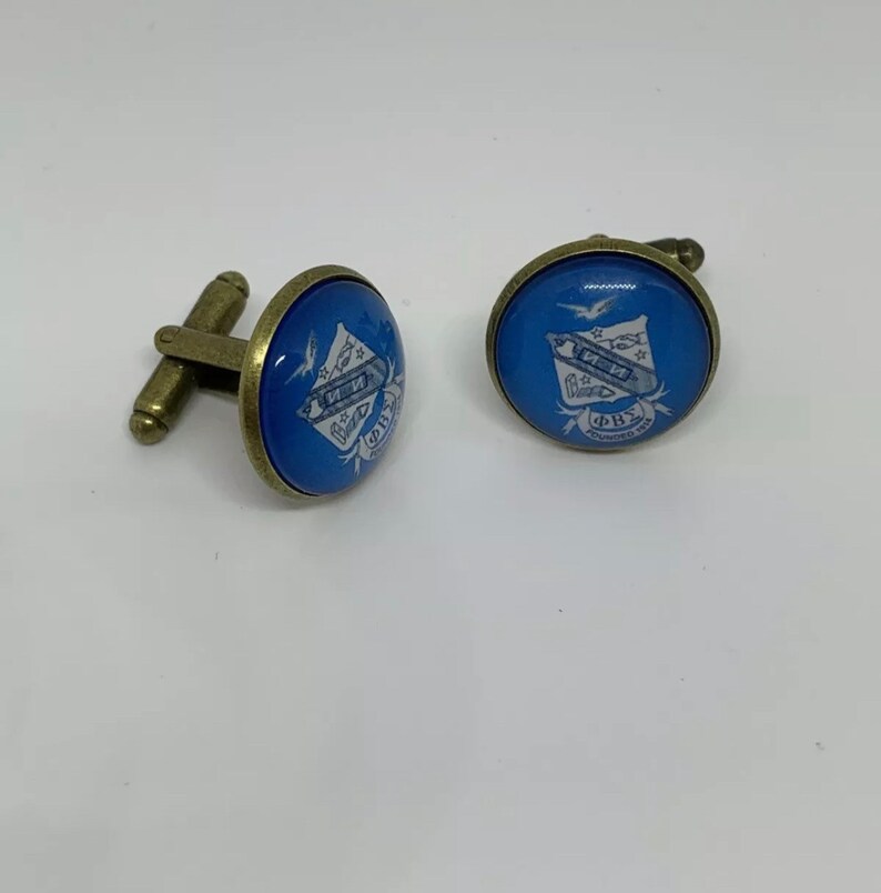 2 Variations Shield Cuff Links For Phi Beta Sigma