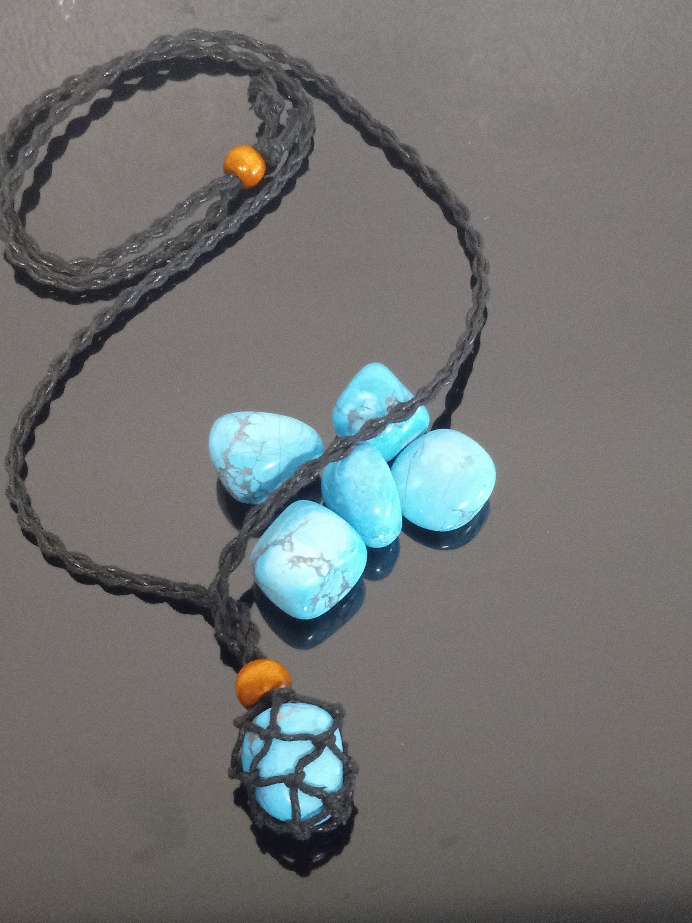 6 Stücke Halskette Schnur Leerer Steinhalter Leerer Halskette Halter