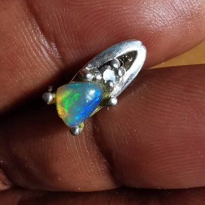 Ethiopia multicolour Wello Opal pendant, unique nr 12