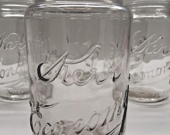 Vintage Quart Kerr Economy Jar, Canning Storage Farmhouse Decor