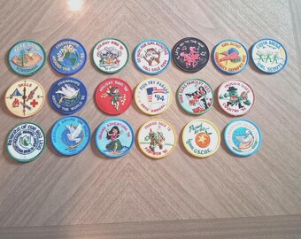 Vintage 1990s Unused Girl Scout Event Patches