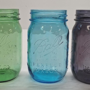 Blue ball mason jars