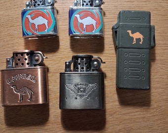 Variety of 1990s Camel lighters