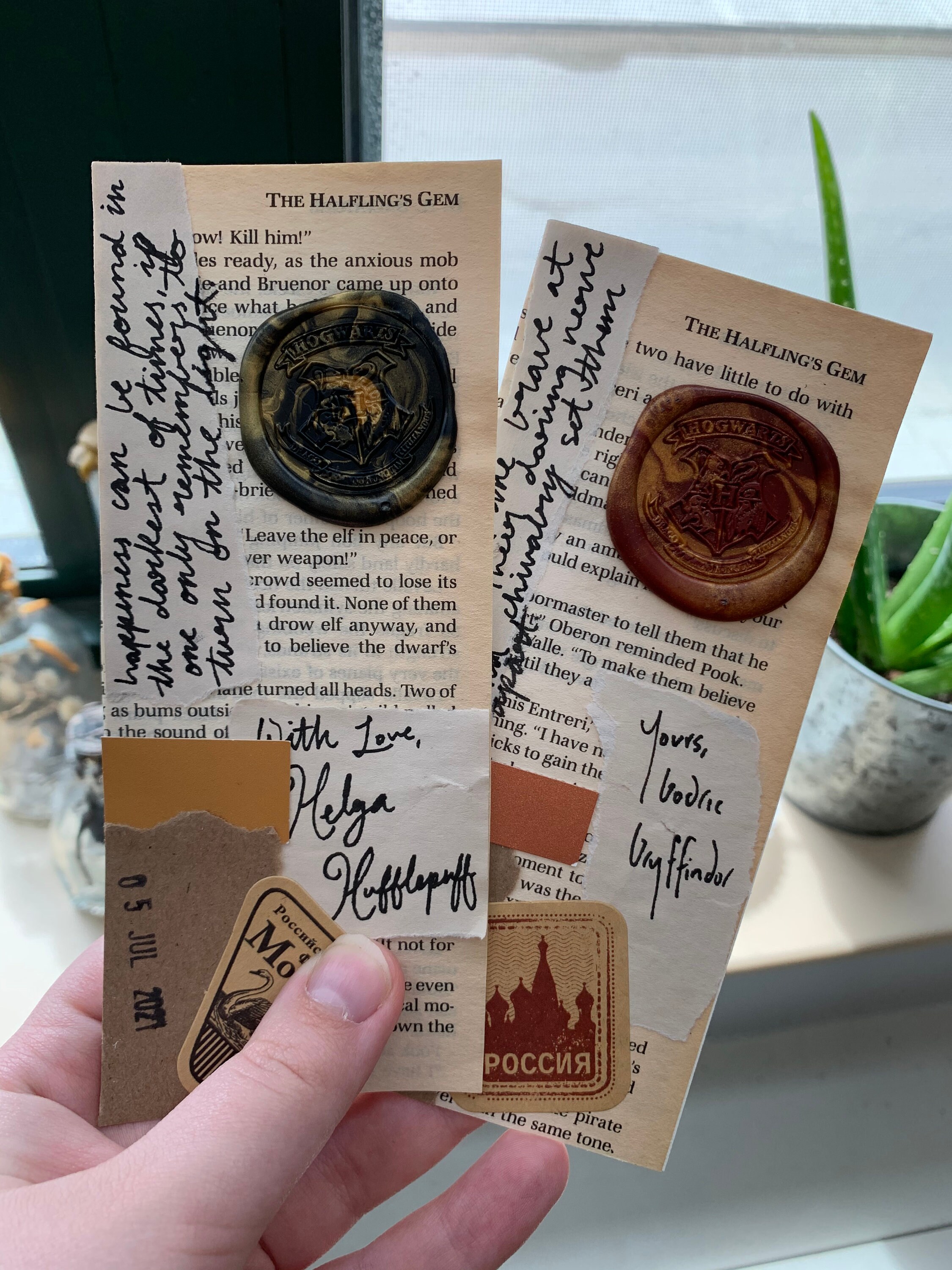 Harry Potter House Bookmarks