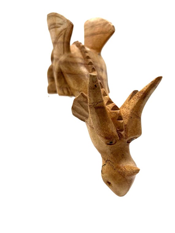 ドラゴン - 木製の棚の置物 - 2番目 - Etsy 日本