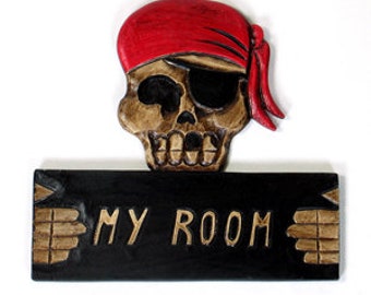 Pirate 'My room' sign