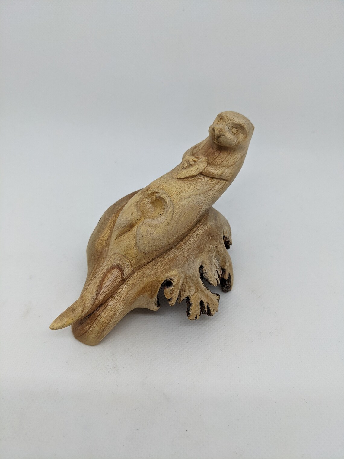 Otter parasite wood carving Etsy